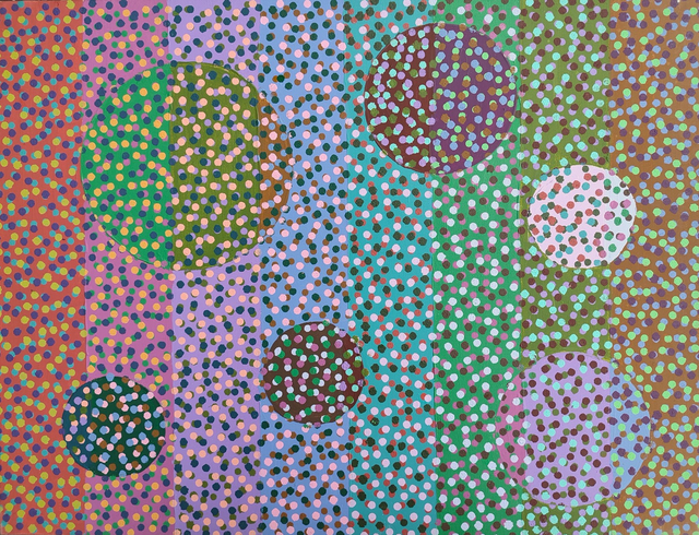 Zanim gwiazdy, 50x65 akryl płótno 2016