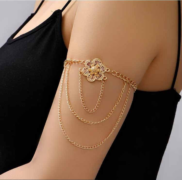 Bracelet de biceps Fleur et Chaines