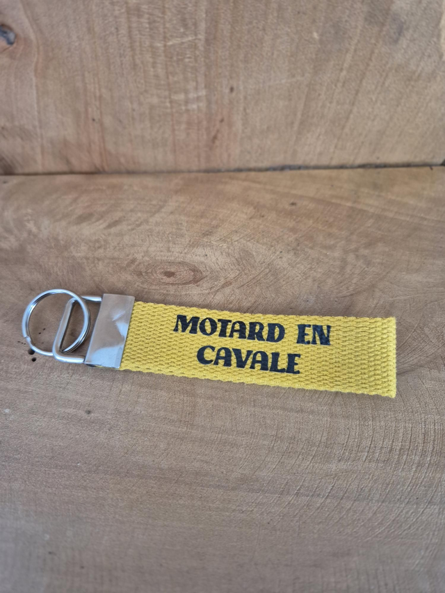 Porte clef &quot;motard en cavale&quot;