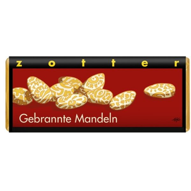 Zotter Gebrannte Mandeln Schokolade 70g Tafel