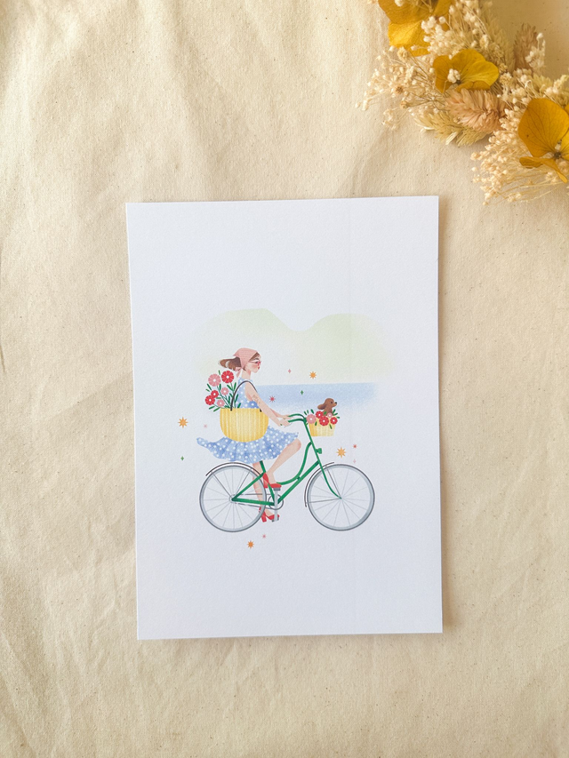 Affiche Faire Du Vélo