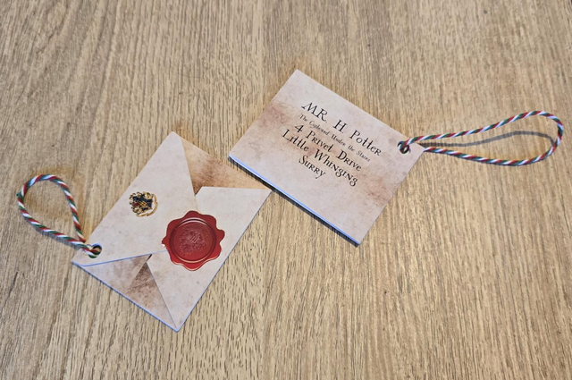 Hogwarts acceptance letter Xmas tree ornament