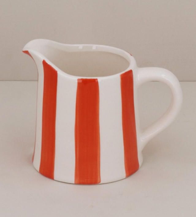 Orange Stripy Jug