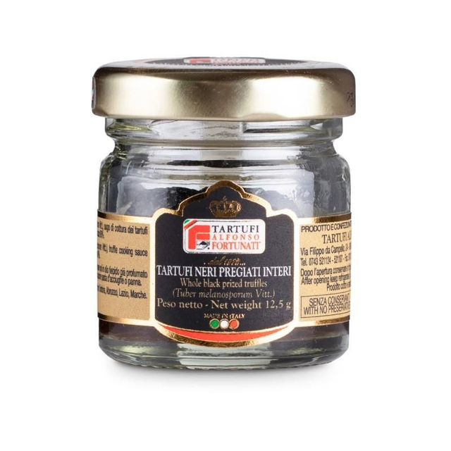 Truffe noire d'hiver entière en saumure dans bocal de verre (12,5 gr)