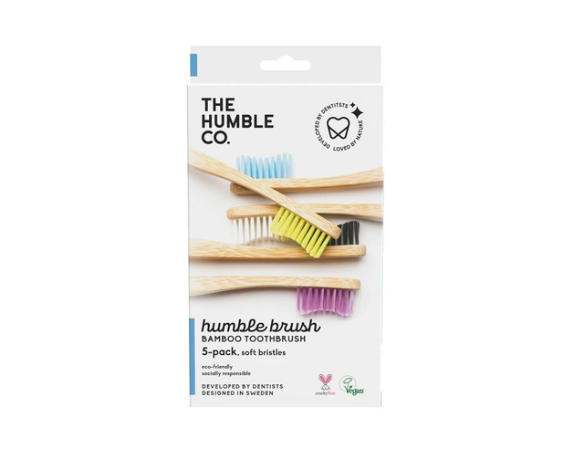 [The Humble Co.] Tandenborstels Bamboe - Soft - 5 Stuks