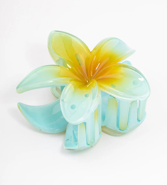 Blue/Green Flower Clip