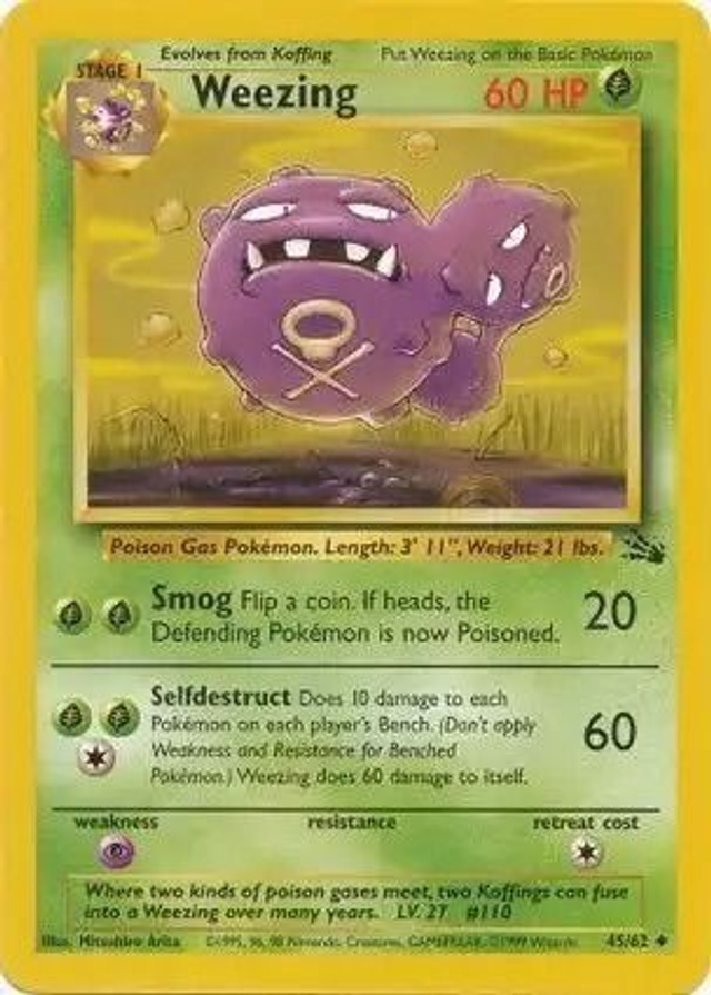 Weezing - 45/62 (Fossil Unlimited)