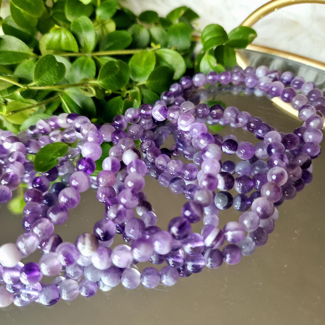 Dream Amethyst 6mm beaded bracelet 