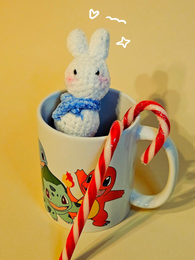 Crochet dango winter bunny