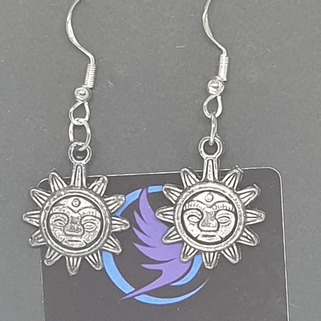 Sun Circle Earrings 