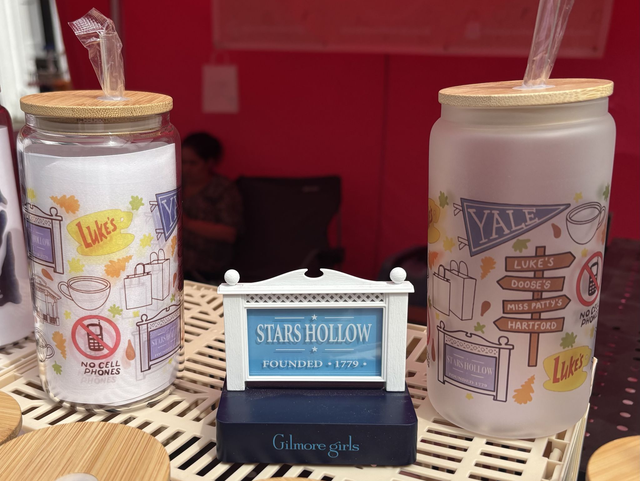  Stars Hollow | Gilmore Girls Inspired - Sublimated Glass Can with Bamboo Lid and Straw