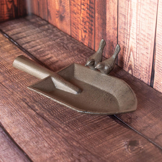 Cast Iron Shovel with Bird Detail