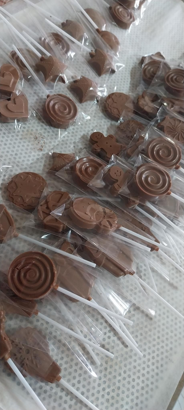 Sucette chocolat au lait 