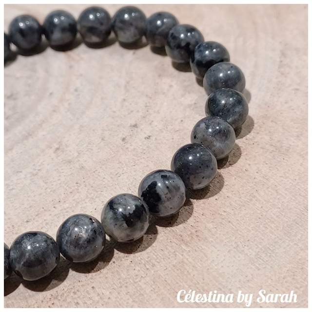 Bracelet Larvikite 6mm Taille Dame