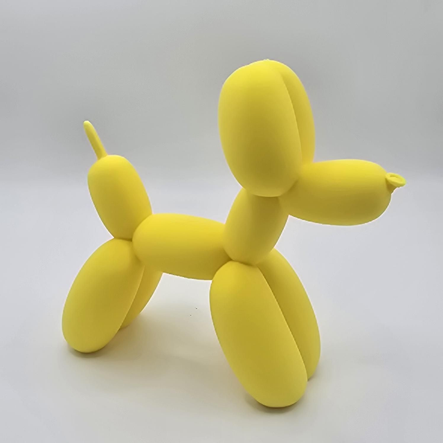 691. Balloon Dog 3D printed Yellow 