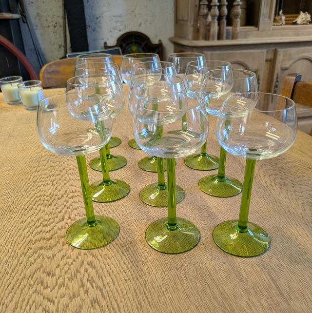 Verres à pieds vin d’Alsace