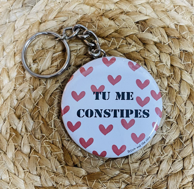 Porte clé Tu me constipes
