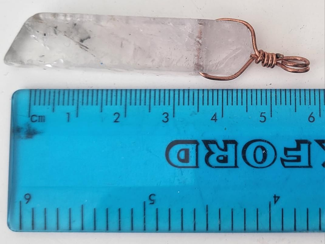 Clear quartz pendant - xtra large