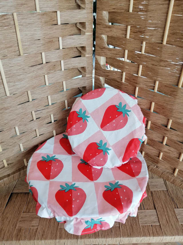 Ensemble de 3 Charlottes à plats - Strawberry