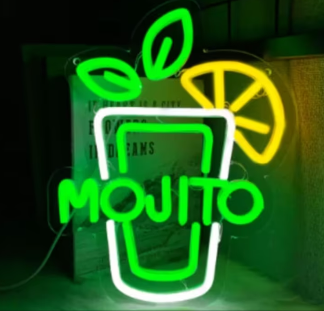 LED lamp neon stijl Mojito (30x23.5cm)