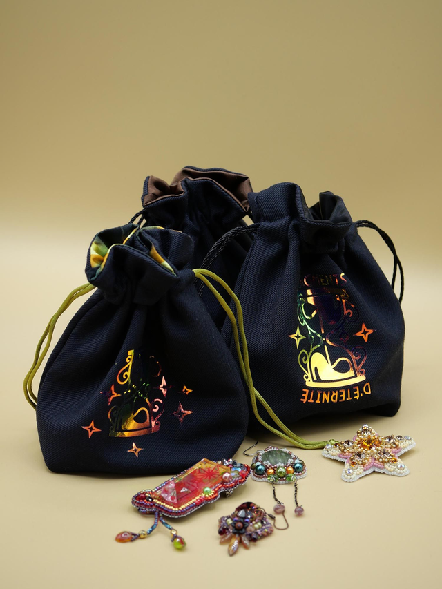 Escarcelle à Bijoux (pochon cousu main)