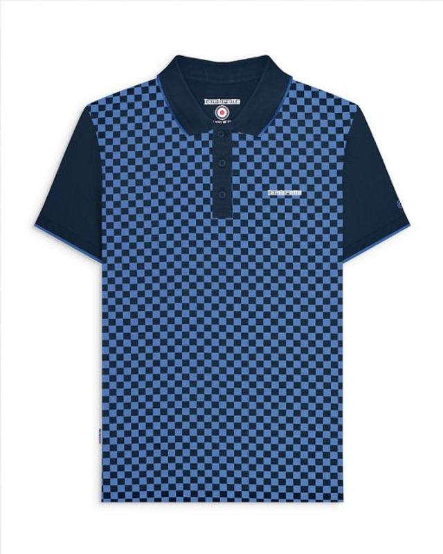SS1224 Lambretta Two Tone Polo - Navy