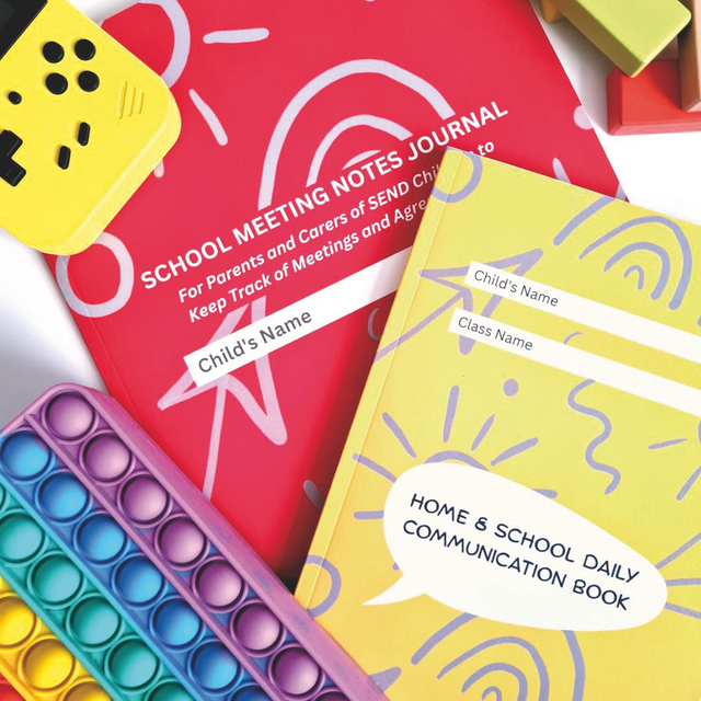 1 X Home & School Communication Book + 1 X School Meeting Notes Journal