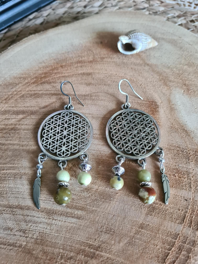 Boucles D'oreilles Serpentine citron