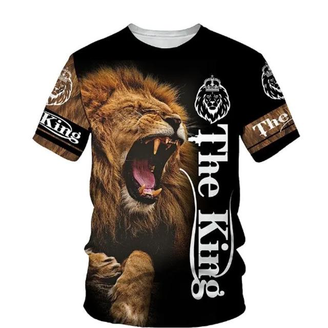 Herren Lowe 3D ,,The King'' Retro T-Shirt GR XL