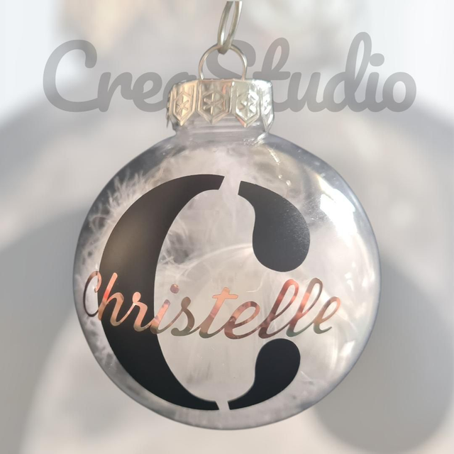 Boule transparente à personnaliser 