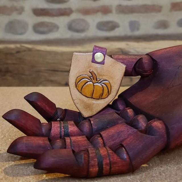 Porte-clefs &quot;citrouille&quot;