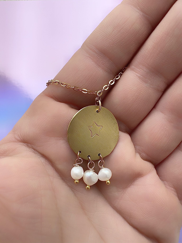 Collier médaille " Ose briller "