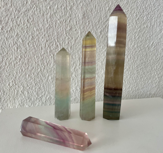 Regenbogen Fluorit - Tower