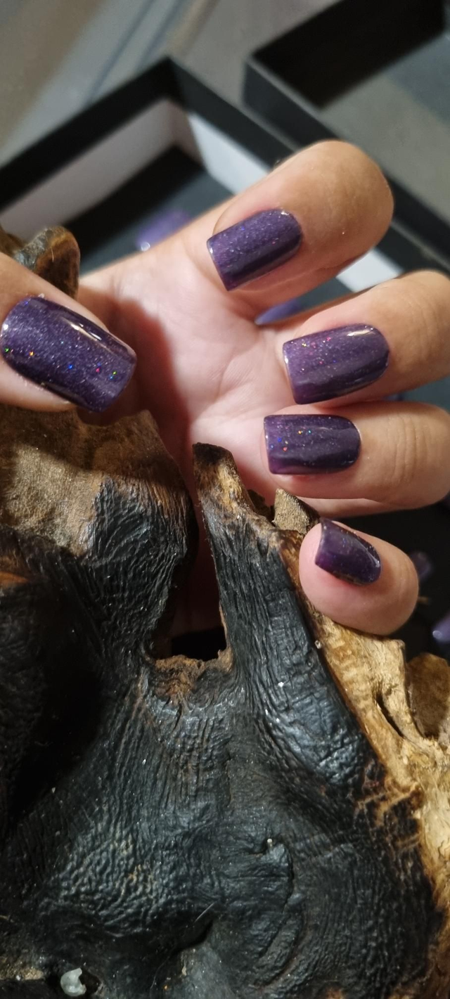 Violet glitter Carré S 