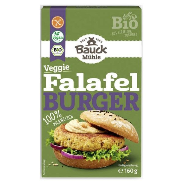 Bauck Mühle Falafel Burger glutenfrei, 160g Packung
