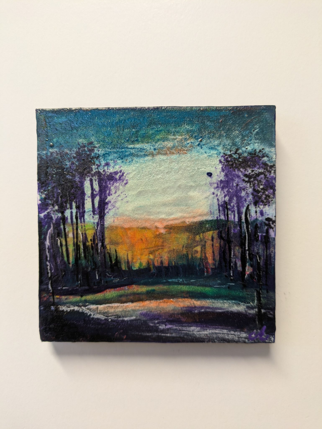 Orginal  - selbstleuchtendes Minibild 10x10 cm