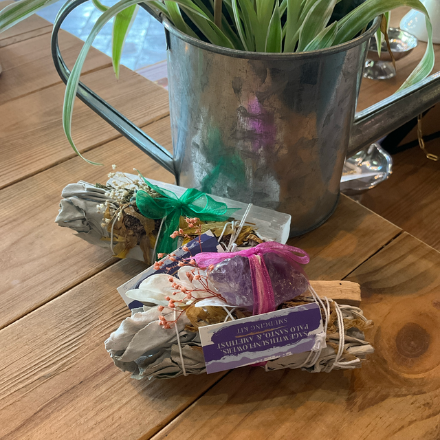 Fagot de fumigation sauge palo + pierre