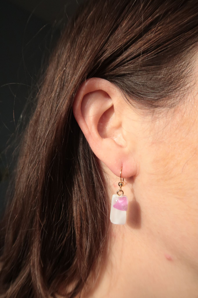 Boucles d'oreilles fleuries Ballerine | BO038