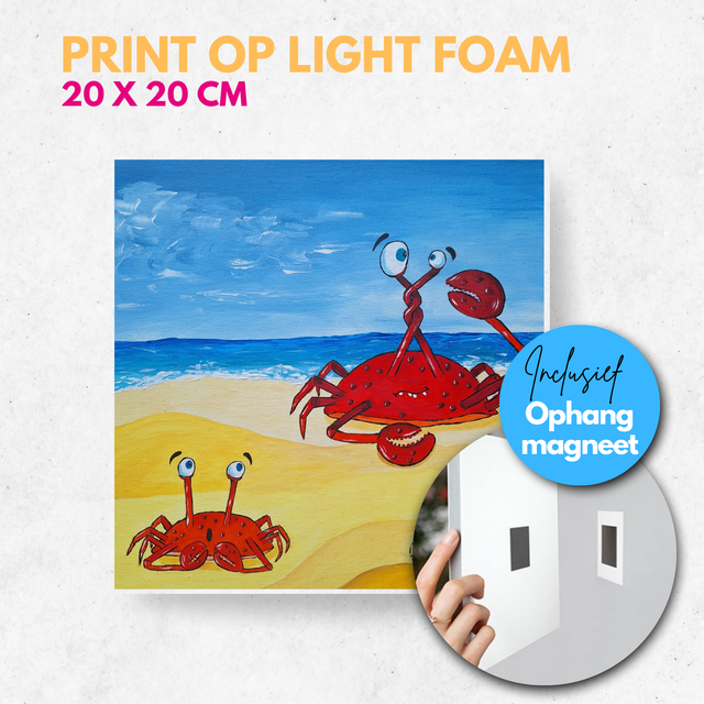 Krab in de knoop | Light foam met magneet