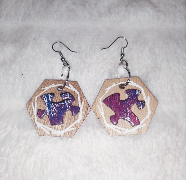 Boucles d'oreilles ''Puzzle'' 