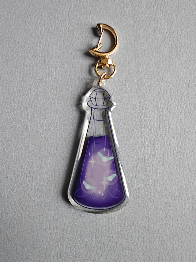 Fairy bottle acrylic charm