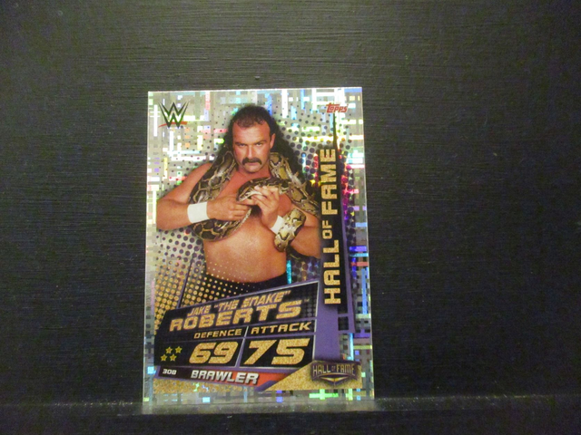 Jake "The Snake" Roberts - Hall Of Fame Slam Attax Universe Original Trading Card #308