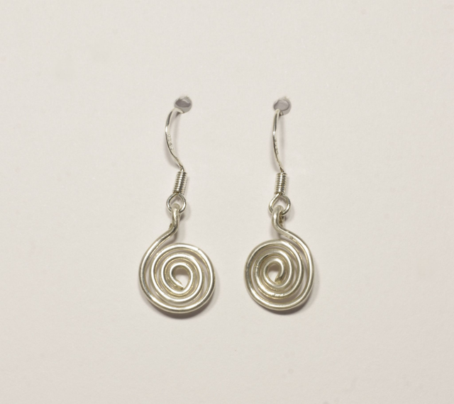 Sterling Silver Spiral Earrings
