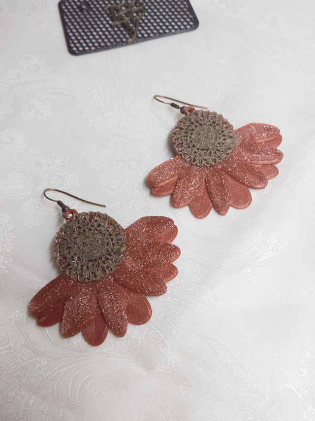 Pendientes "La Margarita Africana"