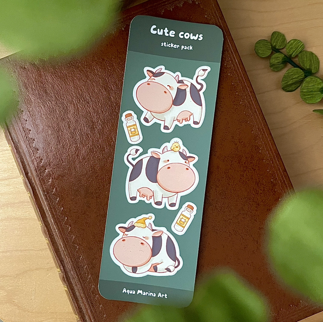 Pack de pegatinas “Cute Cows”