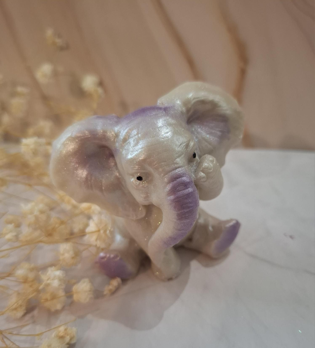 Gros fondant éléphant parfumé banane 