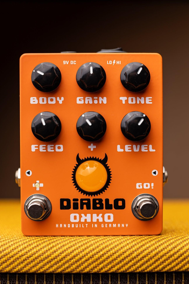 Pedal de overdrive Okko Diablo Gain Plus