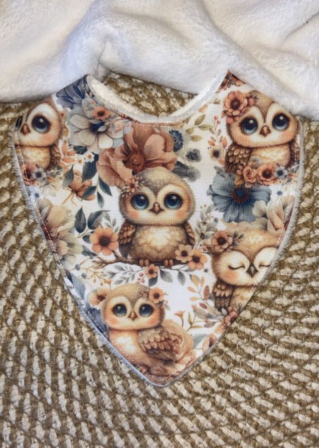 Bavoir bandana Chouette