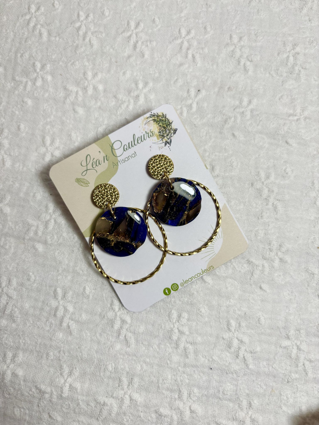 Coloris saphir - Boucles Jupiter