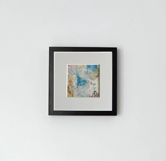 Frosted Whisper - Ethereal Abstract Winter Artwork